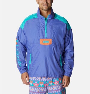 Purple Men's Columbia Riptide Anorak Windbreaker | ASCKT-7038