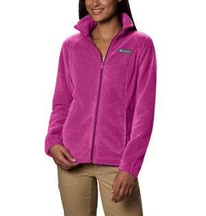 Purple Women's Columbia Benton Springs Full Zip Fleece Jacket | VMELG-7316