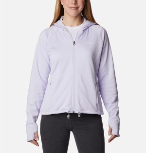 Purple Women's Columbia Boundless Trek Grid Fleece Jacket | VFGXL-3697