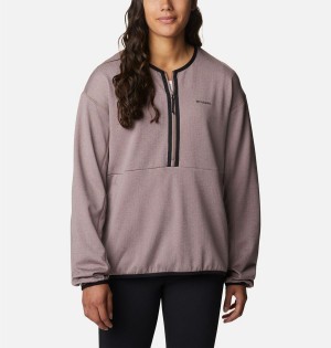 Purple Women's Columbia Coral Ridge Midlayer Half Zip Fleece Pullover | WSAHV-0798