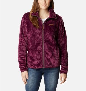 Purple Women's Columbia Fire Side II Sherpa Full Zip Fleece Jacket | MYLWI-5631