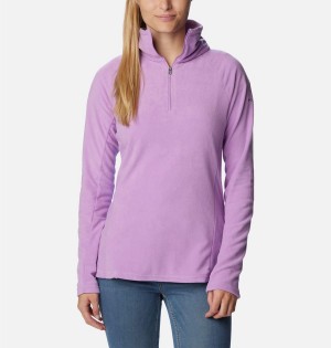 Purple Women's Columbia Glacial IV Half Zip Fleece Pullover | CEHVL-2038