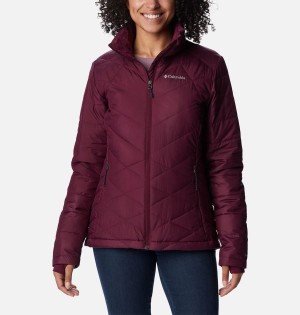 Purple Women's Columbia Heavenly Puffer Jacket | TDLAB-0428