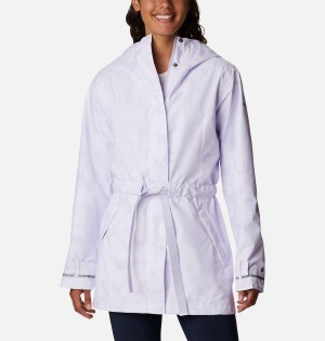 Purple Women's Columbia Here and There II Trench Rain Jacket | WPJEO-5672