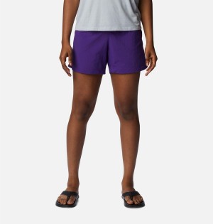 Purple Women's Columbia PFG Backcast Water Shorts | TSHPA-0352