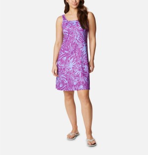 Purple Women's Columbia PFG Freezer III Dress | TWANL-0796