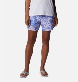 Purple Women's Columbia PFG Super Backcast Water Shorts | SJCLW-1697