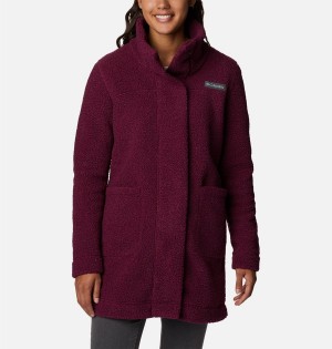 Purple Women's Columbia Panorama Long Fleece Jacket | NZTWB-6427