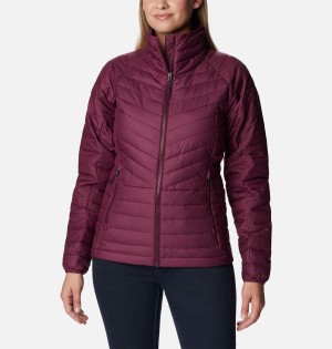 Purple Women's Columbia Powder Lite II Full Zip Puffer Jacket | NCRWP-9834