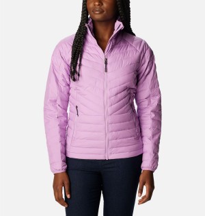 Purple Women's Columbia Powder Lite II Full Zip Puffer Jacket | LOFVI-1076