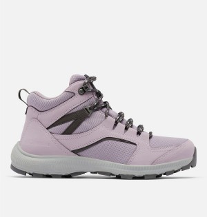 Purple Women's Columbia Re-Peak Mid Hiking Shoes | AULZP-0469