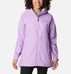 Purple Women's Columbia Switchback Lined Long Rain Jacket | HUIZT-6387