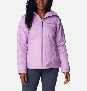 Purple Women's Columbia Switchback Sherpa Lined Rain Jacket | EUGTH-2409