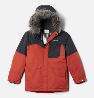 Red Kids' Columbia Nordic Strider Jacket | EMATB-0436