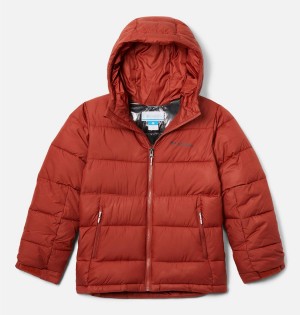 Red Kids' Columbia Pike Lake II Hooded Jacket | WBORH-0819