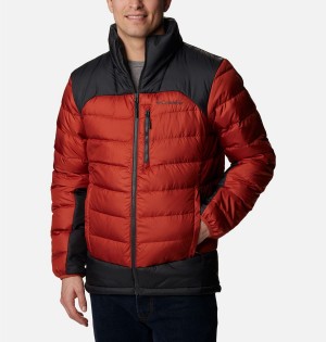 Red Men's Columbia Autumn Park Insulated Puffer Jacket | OTXJU-2541