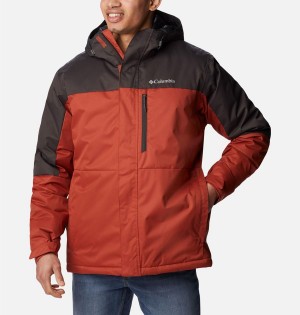 Red Men's Columbia Hikebound Insulated Puffer Jacket | ULHYG-3892