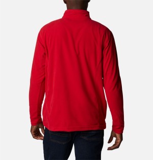 Red Men's Columbia Klamath Range II Half Zip Fleece Pullover | FVGIJ-3172