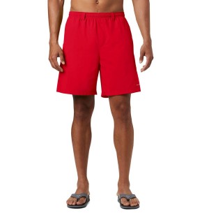 Red Men's Columbia PFG Backcast III Water Shorts | TGNKA-8729