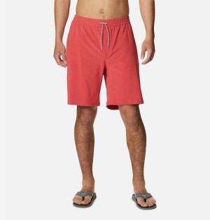 Red Men's Columbia PFG Slack Tide Hybrid Water Shorts | PKVXF-7640