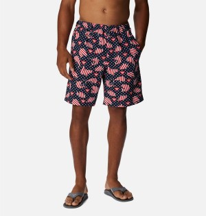 Red Men's Columbia PFG Super Backcast Water Shorts | QZNXH-0839