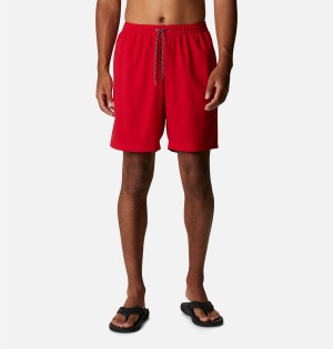 Red Men's Columbia Summertide Stretch Shorts | AFUQG-4251