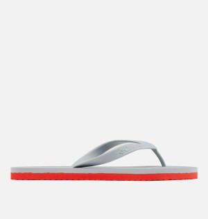 Red Men's Columbia Sun Trek Flip Flop Sandals | SFATH-3785