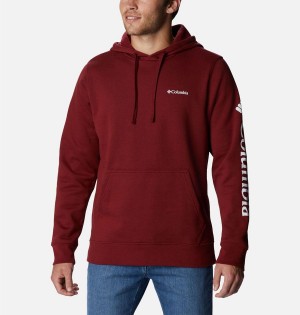 Red Men's Columbia Trek Hoodie | HQSGR-8032