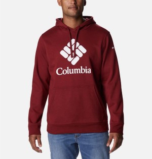 Red Men's Columbia Trek Hoodie | OGEJF-6052