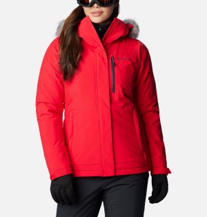 Red Women's Columbia Ava Alpine Insulated Ski Jacket | JARLT-0659