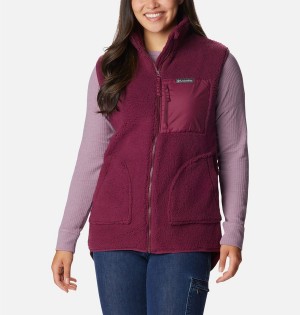 Red Women's Columbia Holly Hideaway Vest | FSQNL-2395