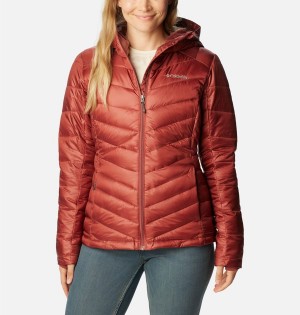 Red Women's Columbia Joy Peak Insulated Hooded Puffer Jacket | ZYLMR-1509