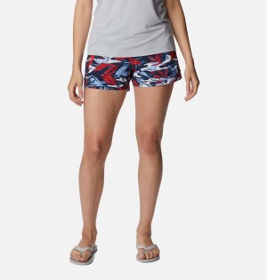 Red Women's Columbia PFG Tidal II Shorts | NUATY-2835