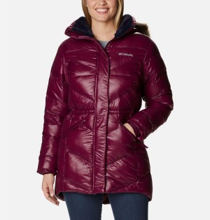 Red Women's Columbia Peak to Park Mid Insulated Puffer Jacket | PZCJI-6734