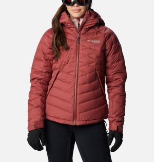 Red Women's Columbia Roaring Fork Puffer Jacket | PGTFK-6179