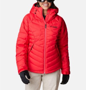 Red Women's Columbia Roaring Fork Puffer Jacket | ENXHF-6198