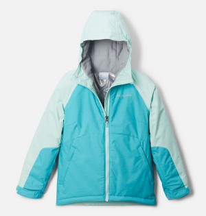 Turquoise Kids' Columbia Alpine Action II Jacket | YSLIN-6874