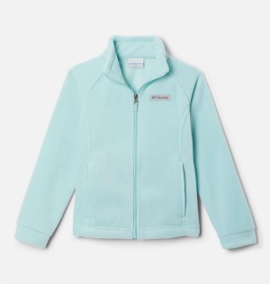 Turquoise Kids' Columbia Benton Springs Fleece Jacket | SOPBU-0649