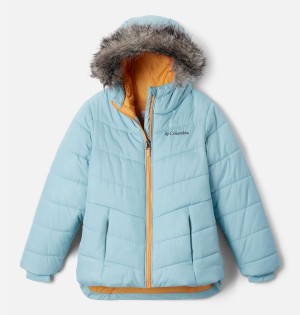 Turquoise Kids' Columbia Katelyn Crest II Hooded Jacket | MTHKX-1790