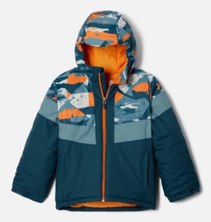 Turquoise Kids' Columbia Lightning Lift II Jacket | VFDWR-9480