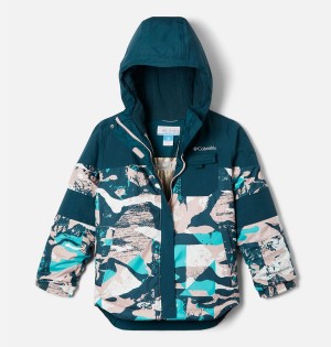 Turquoise Kids' Columbia Mighty Mogul II Insulated Jacket | OEITS-7102