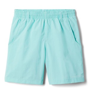 Turquoise Kids' Columbia PFG Backcast Shorts | AOIGU-3857