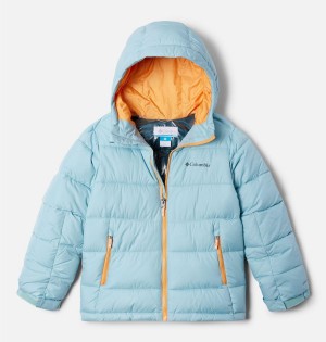 Turquoise Kids' Columbia Pike Lake II Hooded Jacket | YSUFL-7453