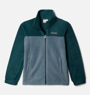 Turquoise Kids' Columbia Steens Mountain II Fleece Jacket | ZPABC-1492