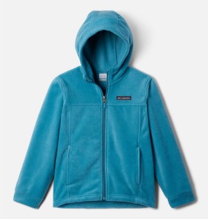 Turquoise Kids' Columbia Steens Mountain II Fleece Hooded Jacket | YFUJH-6532