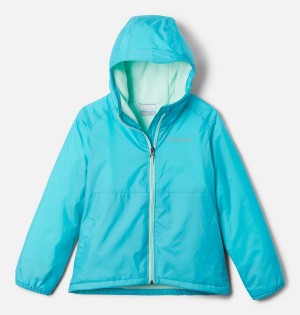 Turquoise Kids' Columbia Switchback Sherpa Lined Jacket | ULDNX-3451