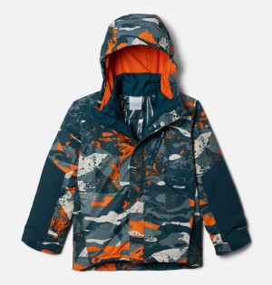 Turquoise Kids' Columbia Whirlibird II Interchange Jacket | OXTPI-2483