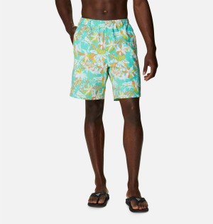 Turquoise Men's Columbia PFG Super Backcast Water Shorts | XFTMQ-0471