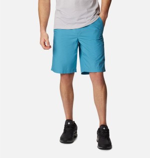 Turquoise Men's Columbia Washed Out Shorts | WMEYR-4153