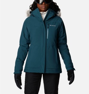 Turquoise Women's Columbia Ava Alpine Insulated Ski Jacket | BPQDO-9147